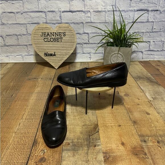 Zelli Mens Size 10 N Leather Black Loafers Shoes Hand Crafted in Italy - Picture 3 of 16